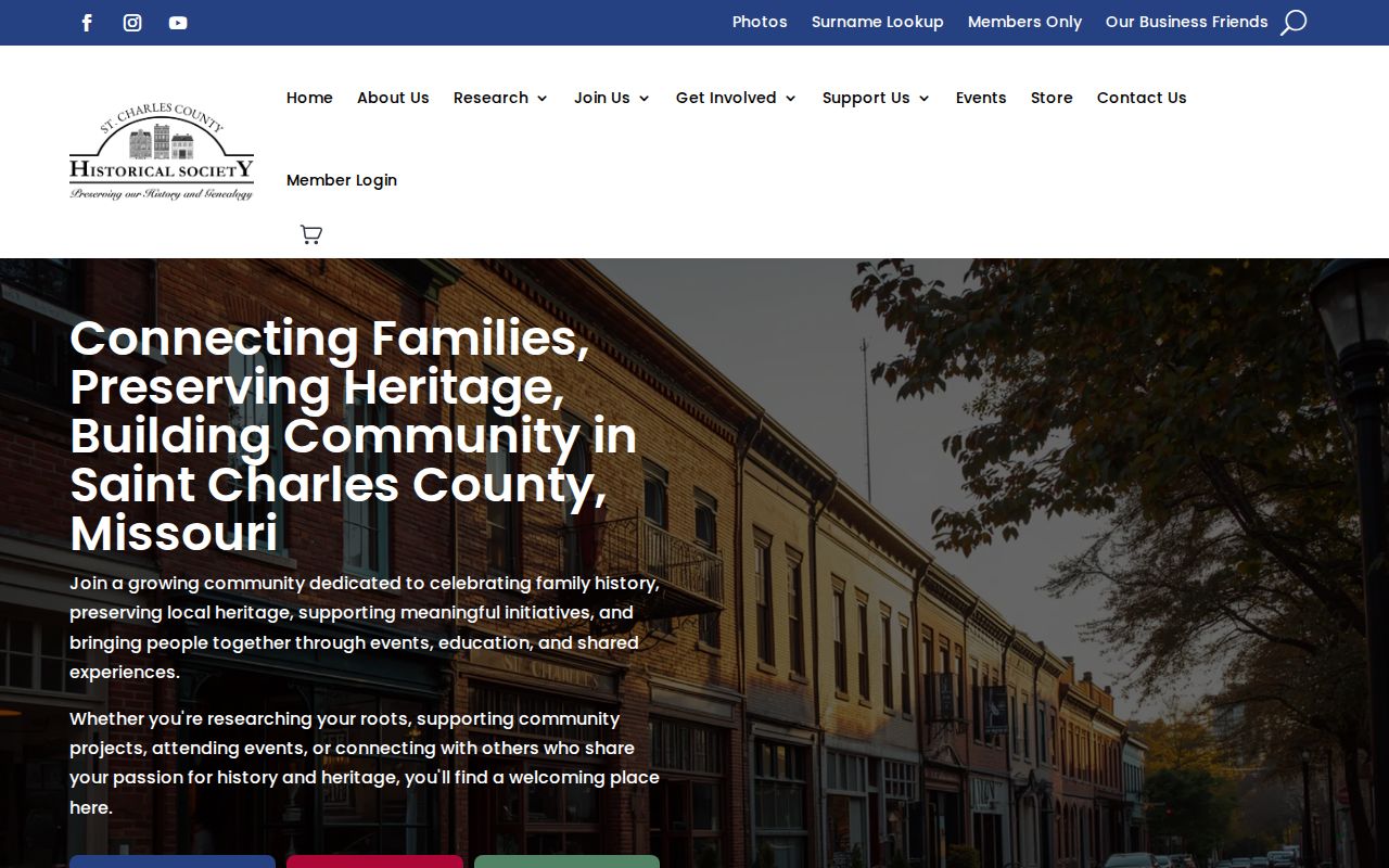 St. Charles city directory and family-file research at the St. Charles County Historical Society