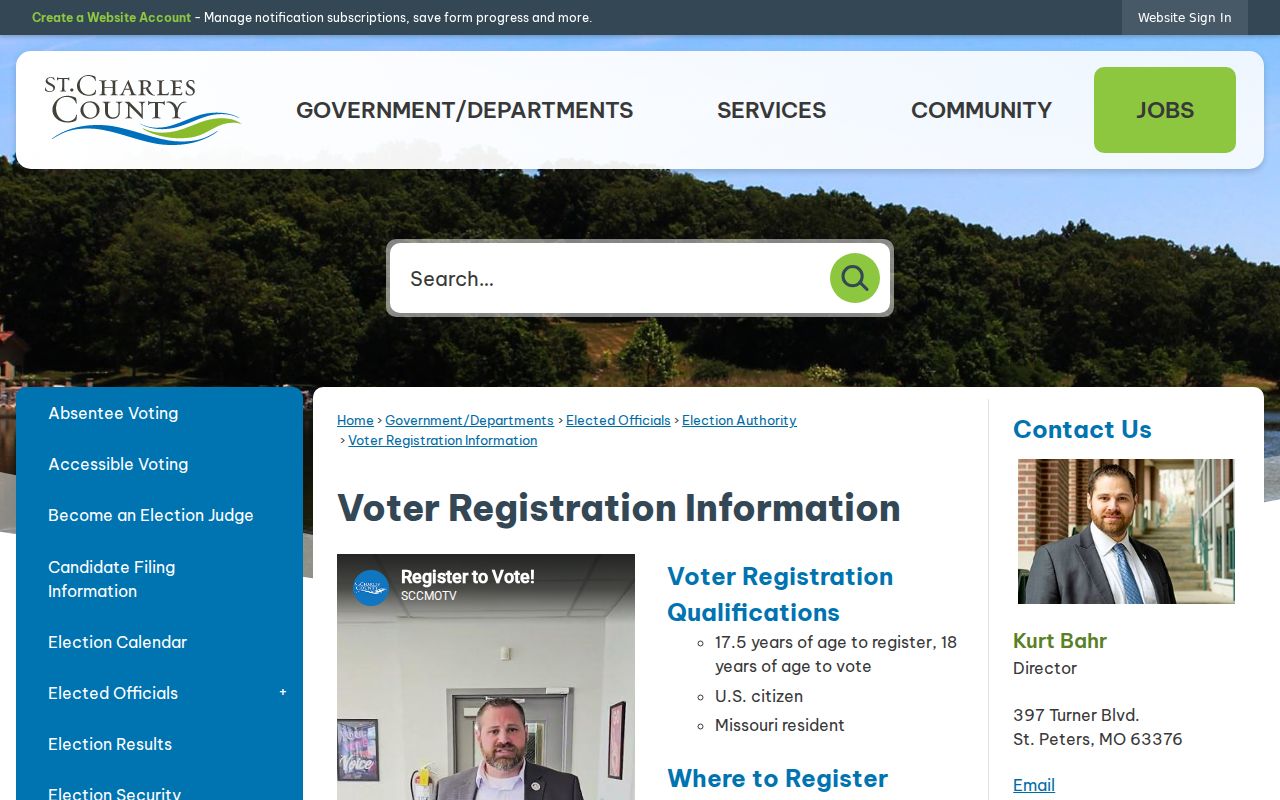 St. Charles ZIP voter-registration information